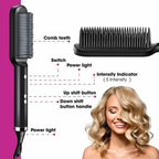 Hair Straightener Brush Comb