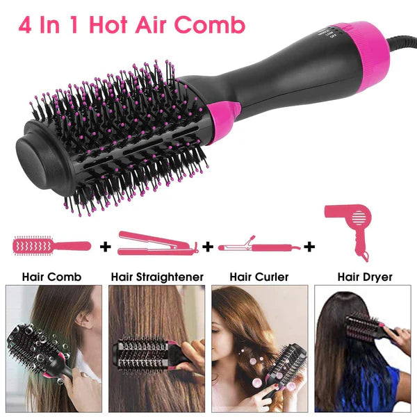 Lightweight, ergonomic blow dryer brush for easy at-home styling