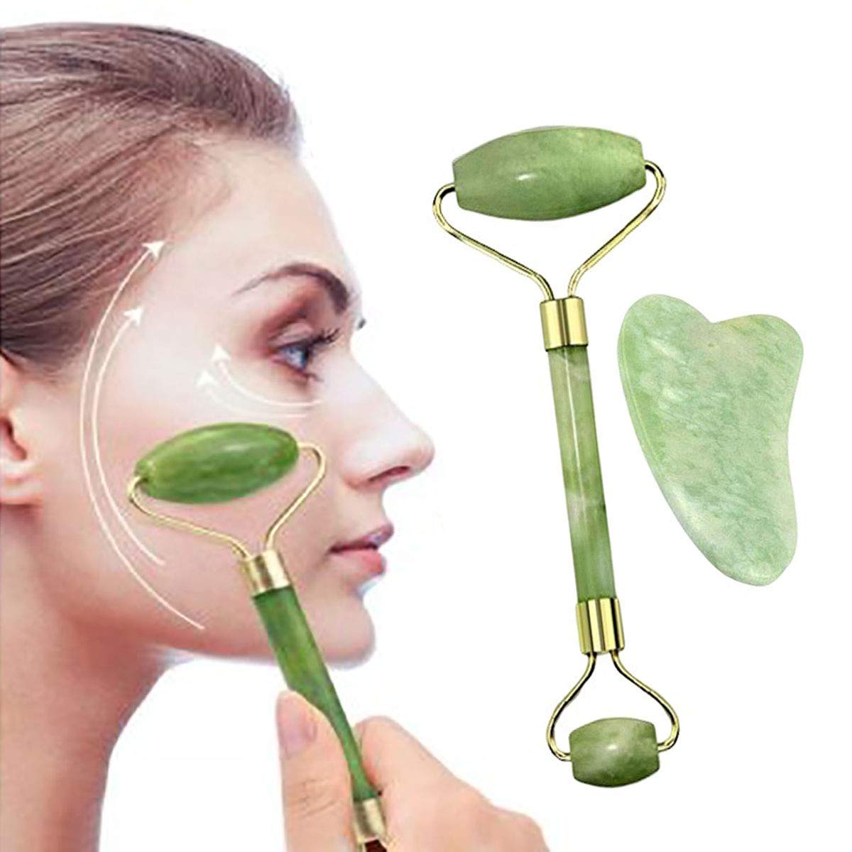 Jade Roller Gua Sha Set