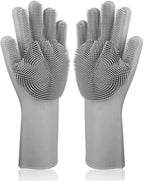 Magic Silicone Scrubber Rubber Cleaning Gloves