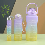 03 Pcs Set Motivational Water Bottle
