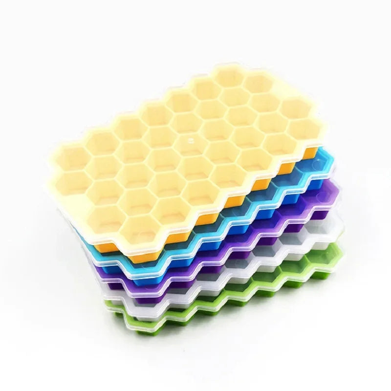 Honeycomb Ice Cube Tray With Lid
