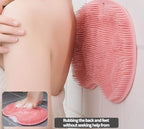 Silicone back and foot scrubber mat