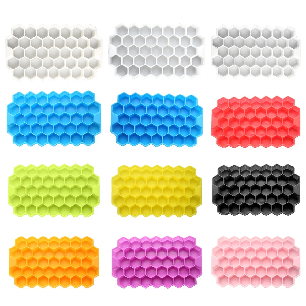 Honeycomb Ice Cube Tray With Lid