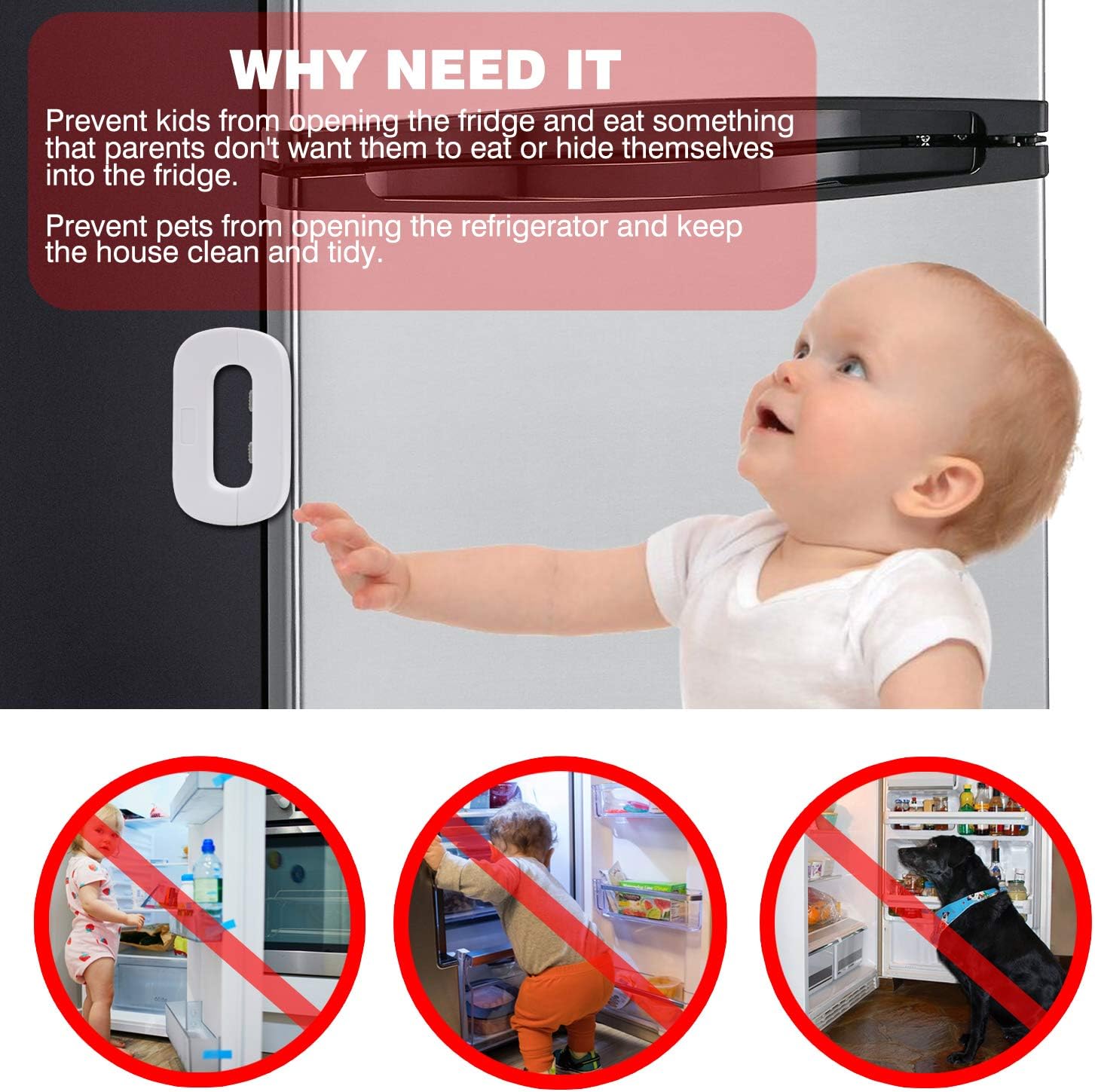 Multifunctional Fridge Door Lock