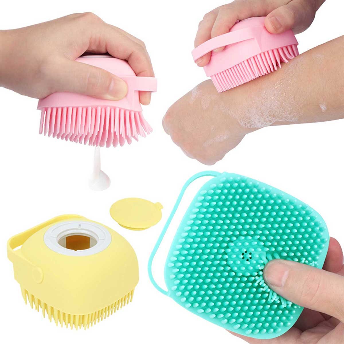 Buy Silicone Bath Scrubber Brush