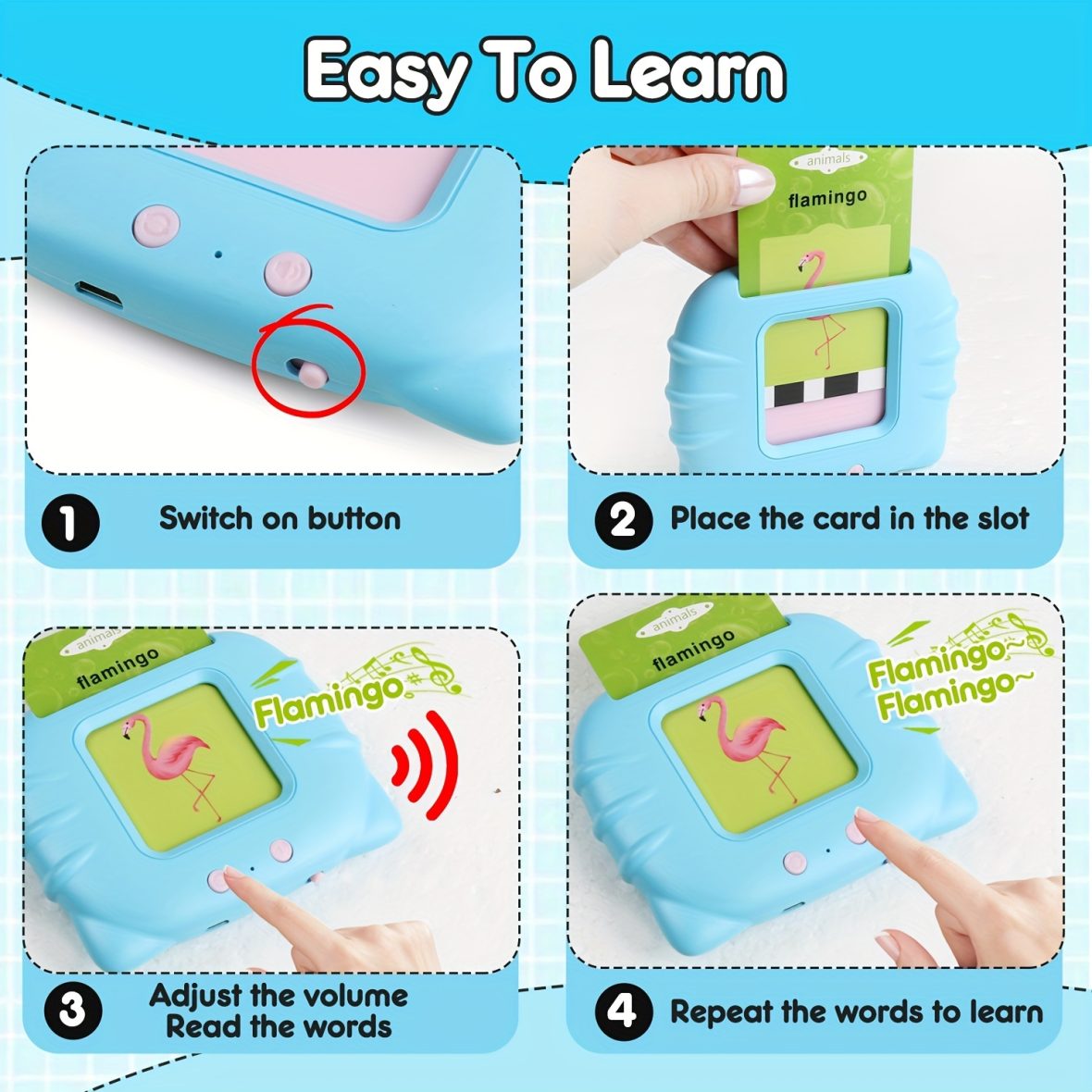 Toddler Talking Flash Cards Reader
