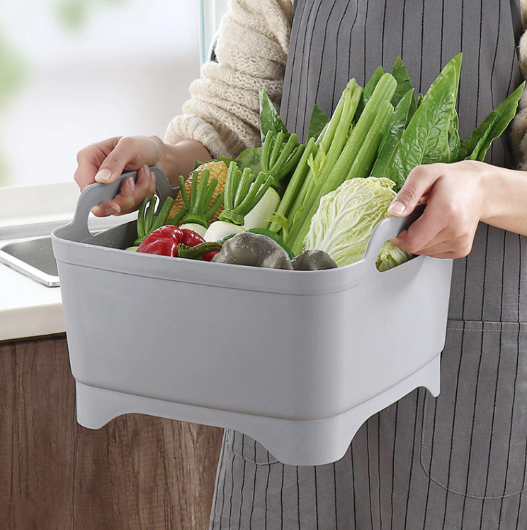 Dishwashing Bowl with Bottom Drain Plug