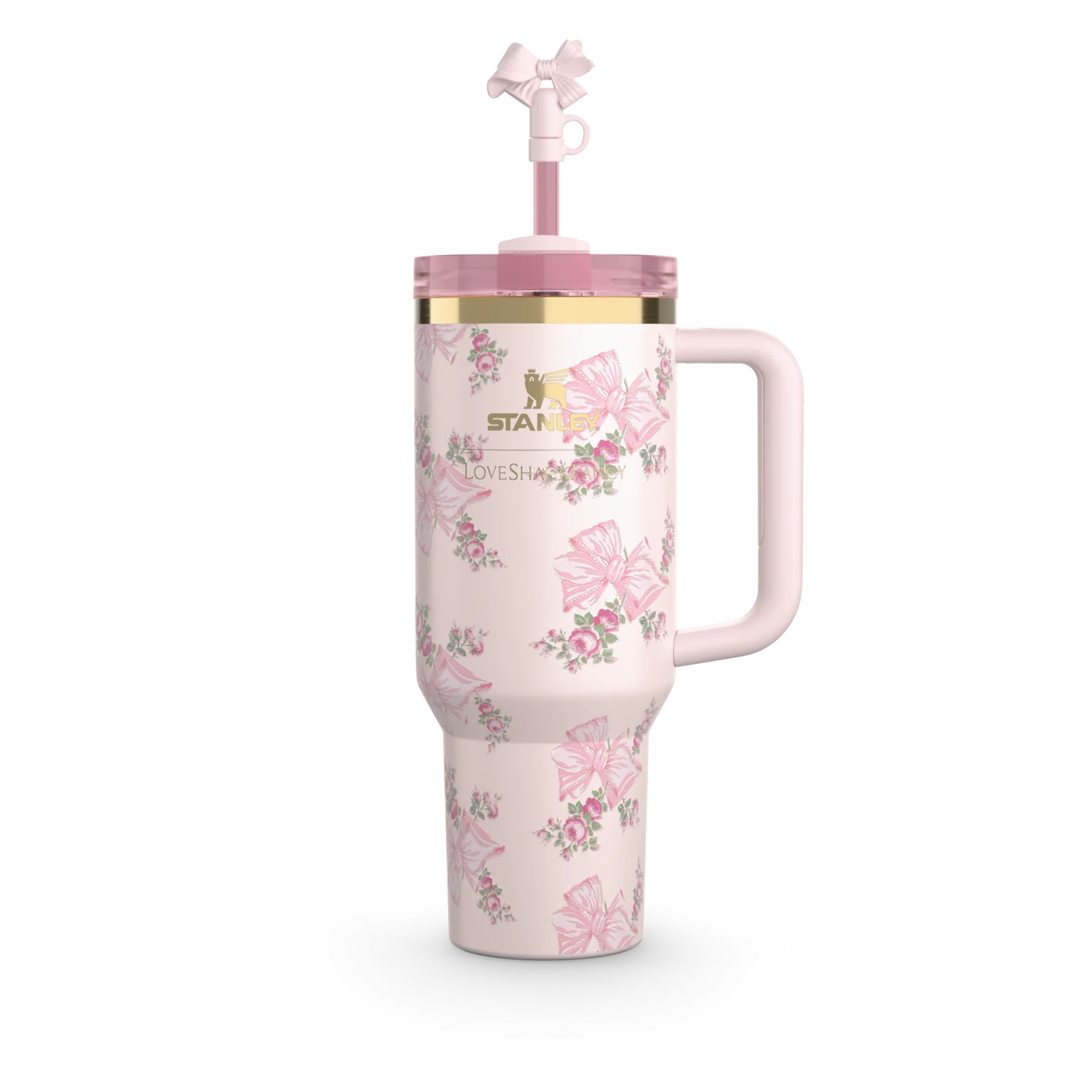 Stanley x LoveShackFancy Holiday Quencher | 40 OZ PINK