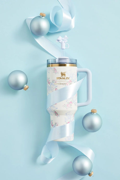 Stanley x LoveShackFancy Holiday Quencher | 40 OZ BLUE